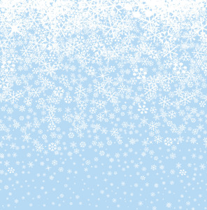 Snow background. Snowflakes seamless pattern. Winter snowy seamless border wallpaper.